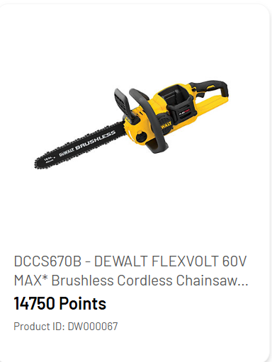 DEWALT Cordless Chainsaw
