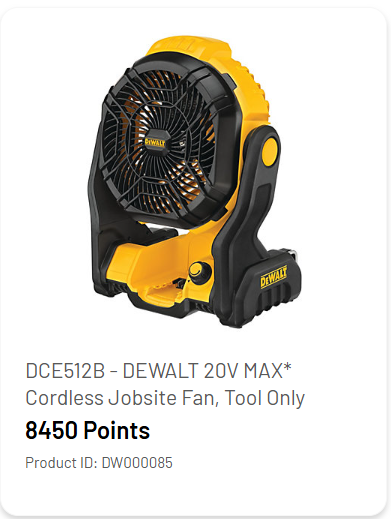 DEWALT Cordless Jobsite Fan