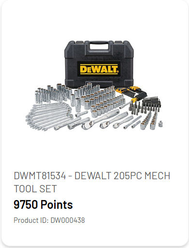 DEWALT 205 Piece Mech Tool Set
